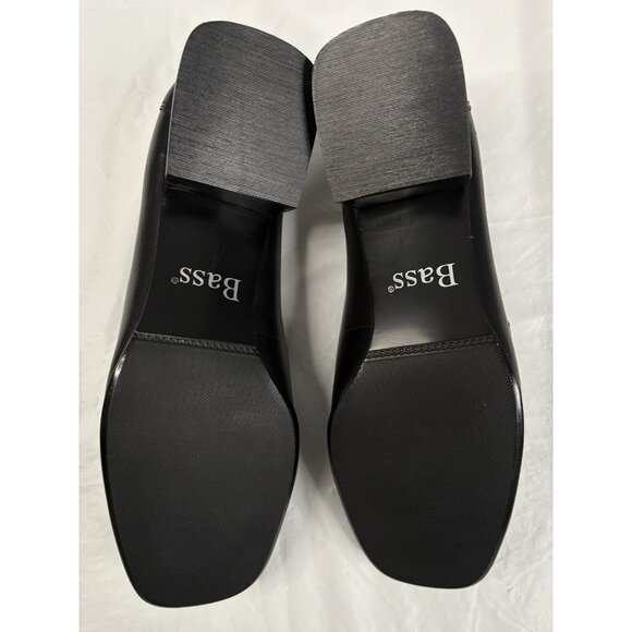 Bass Linda Black Leather Loafers Women’s 7M Never Worn Slip On Work - Picture 9 of 16